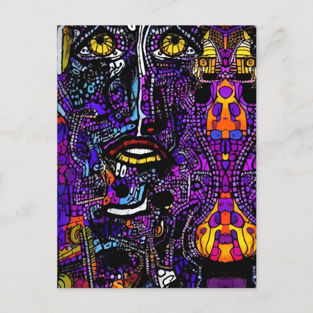 Senaste tankarna på konstauktionen - Ken Gage Art Vykort (Framsida)