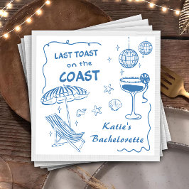Senaste Toast Beach Blue Bachelorette Party i Kust Pappersservett
