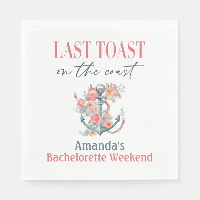 Senaste toast-kanalen för Bachelorette Weedkend De Pappersservett (Framsidan)