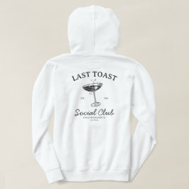 Senaste toast Modern Bachelorette Party Merch Hoodie