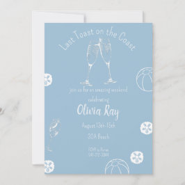 Senaste Toast på den kustnära bachelloretteees. Inbjudningar