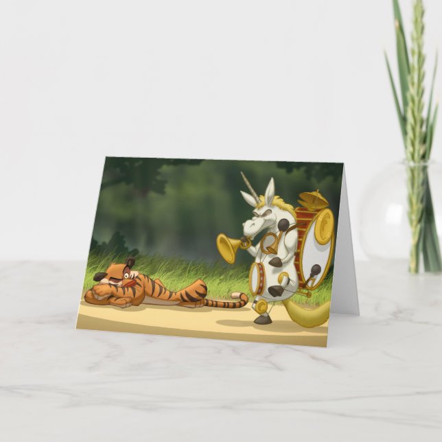 Senaste Unicorn-kort (tom insida) Kort (Framsida)