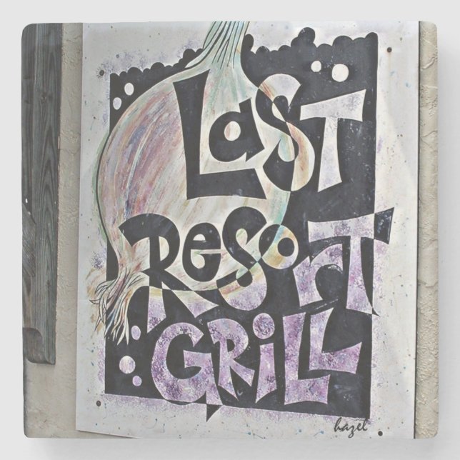 Senaste utvägen Underlägg Atens marble Stone. Sten (Framsidan)