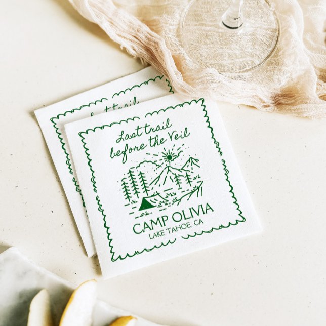 Senaste vägen före Veil Bachelorette-partiet Pappersservett (Skapare uppladdad)