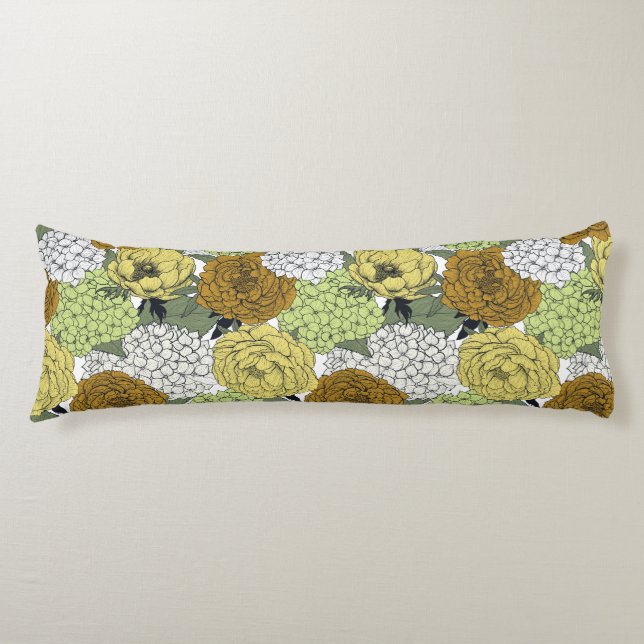 Senaste vår-trädgården 2 kroppskudde (Framsidan)