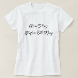 Senaste växling före Eleganten Ring T Shirt
