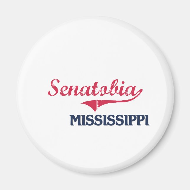 Senatobia Mississippi City Classic Magnet (Framsidan)