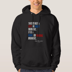 Senator Cory Booker Detta är inte ett Lämnat eller Hoodie