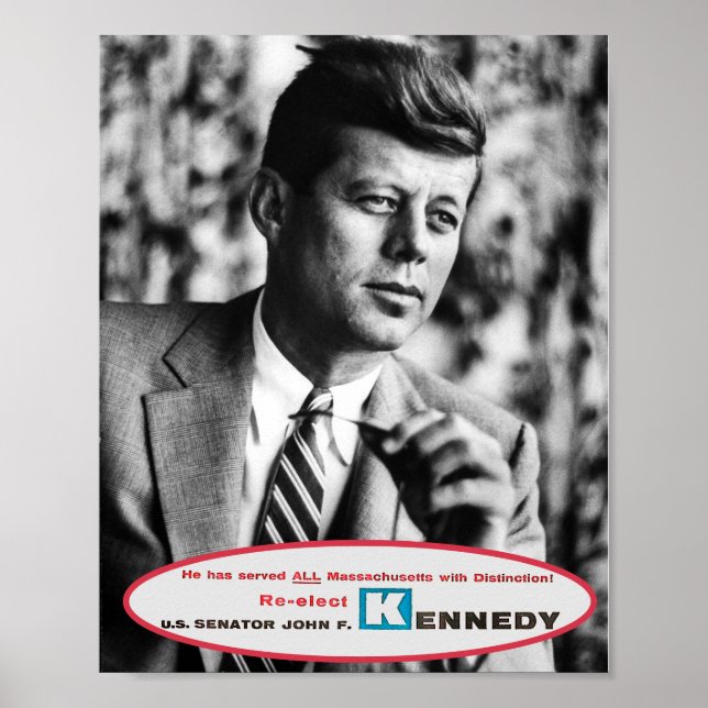 Senator John F. Kennedy 1958 Poster (Framsidan)
