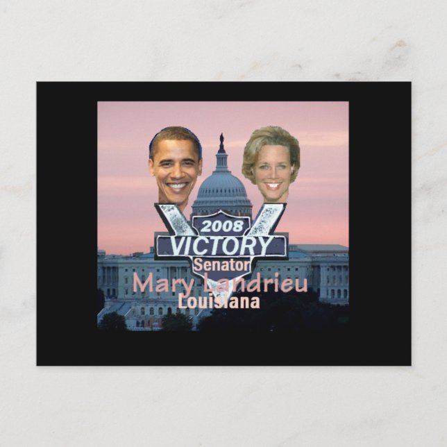 Senator Landrieu Postcard Vykort (Framsida)