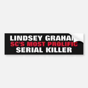 SENATOR LINDSEY GRAHAM SC Mördare i serie Bildekal