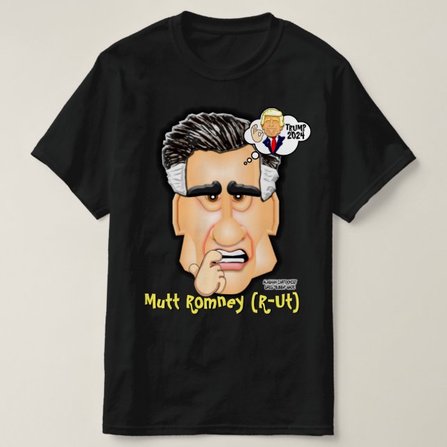 Senator Mitt Romney- Bubbas Toon Tee's T-Shirt (Design framsida)