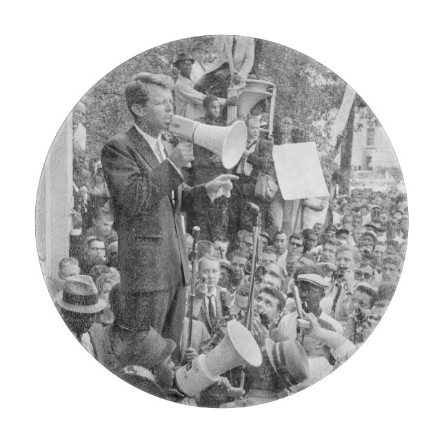 Senator Robert Kennedy i valkampanj för USA:s pres (Framsidan)