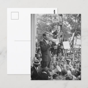 Senator Robert Kennedy i valkampanj för USA:s pres Vykort