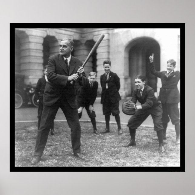 Senator Spelar Baseball 1924 Poster (Framsidan)