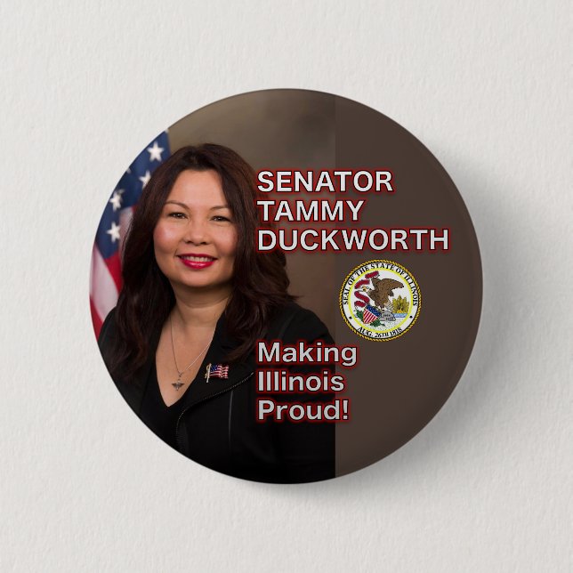 Senator Tammy Duckworth Illinois Vara stolt över Knapp (Framsida)