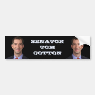 Senator Tom Bomull Bildekal