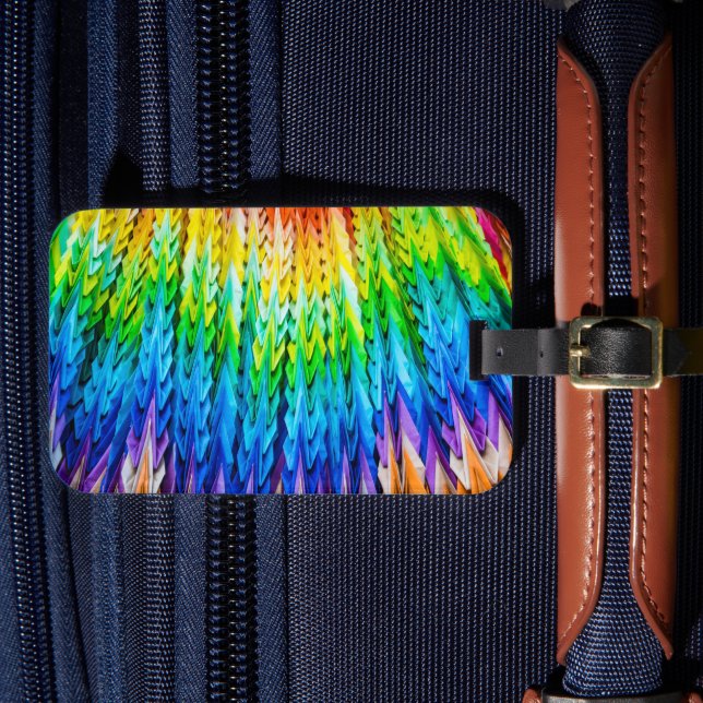 Senbazuru eller tusen origami cranes bagagebricka (Framsida Insitu 4)