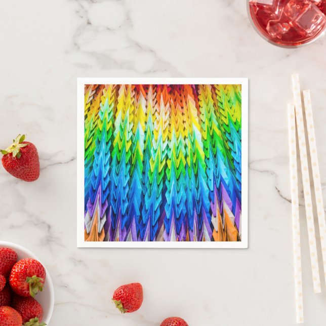 Senbazuru eller tusen origami cranes pappersservett (Insitu)