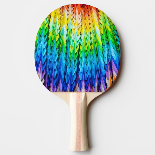 Senbazuru eller tusen origami cranes pingisracket (Baksidan)