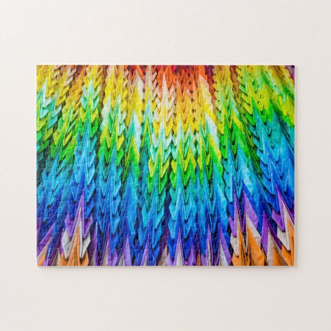 Senbazuru eller tusen origami cranes pussel (Horisontell)