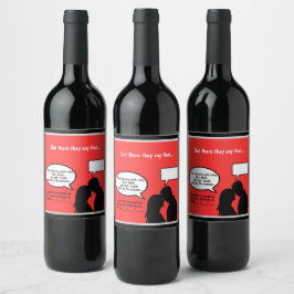 Send Flirty Vibes with Custom Wine Labels! Vinflaska Etikett