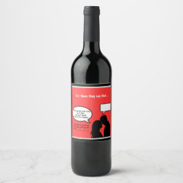 Send Flirty Vibes with Custom Wine Labels! Vinflaska Etikett