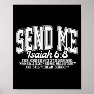 Send Me Jesaja 6-8 Kristna, Här Är Jag Sänd  Poster