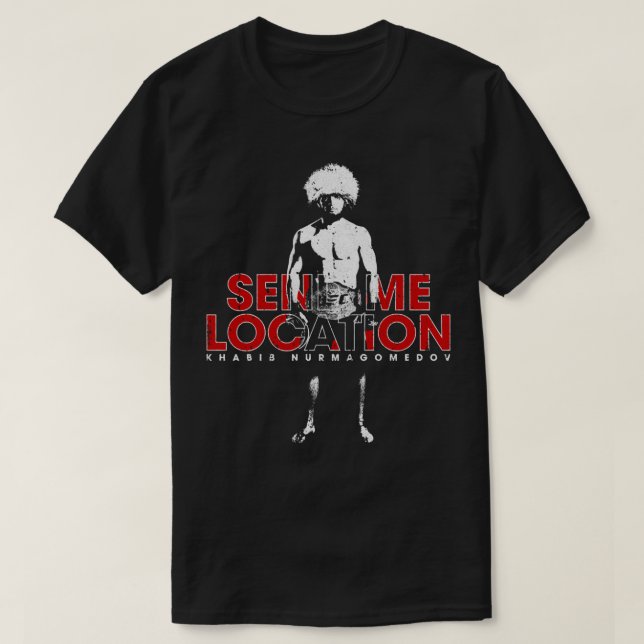 Send Me Location   Khabib Essential T Shirt (Design framsida)