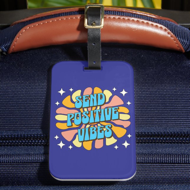 Send Positive Vibes Bagagebricka (Framsida Insitu 2)