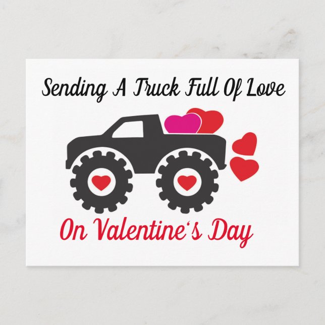 Sending A Truck Full Of Love Postkort Vykort (Framsida)