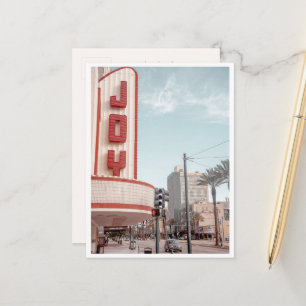 Sending Joy New Orleans Theatre Retro Foto Vykort