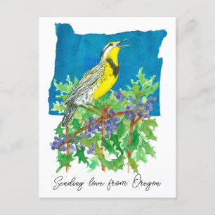 Sending Kärlek Oregon Meadowlark Graph Plant Vykort