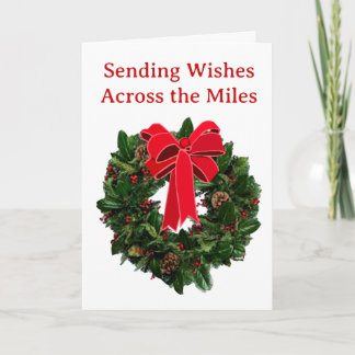 Sending Wishes Across the Miles Greeting Card Kort