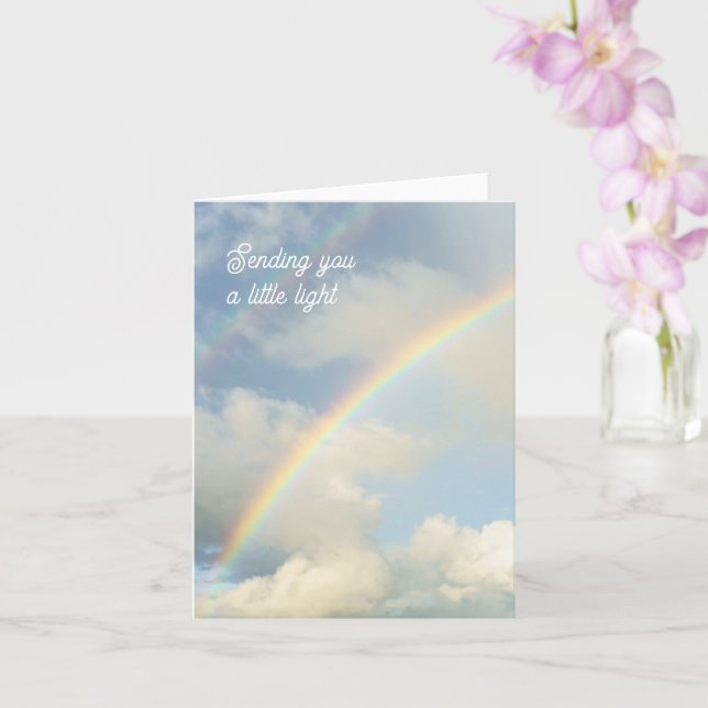 Sending You a Little Light Rainbow Thinking of You Kort (Orkide)
