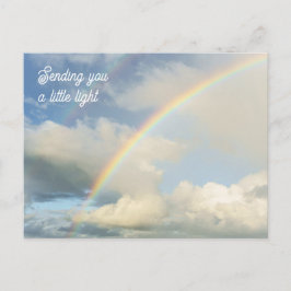 Sending You a Little Light Rainbow Thinking of You Vykort
