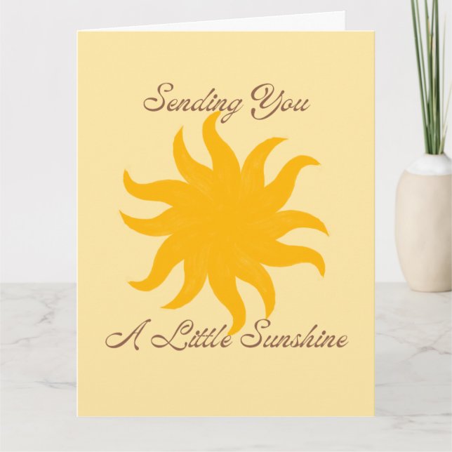 Sending You A Little Sunshine-kort Kort (Framsida)