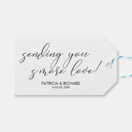 Sending You S'more Love Chic Bröllopspresent Tags Presentetikett