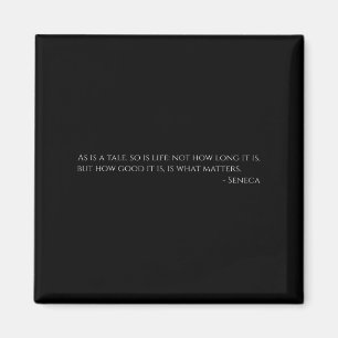 Seneca-citat om livet - antikens Rom - Stoic Philo Magnet