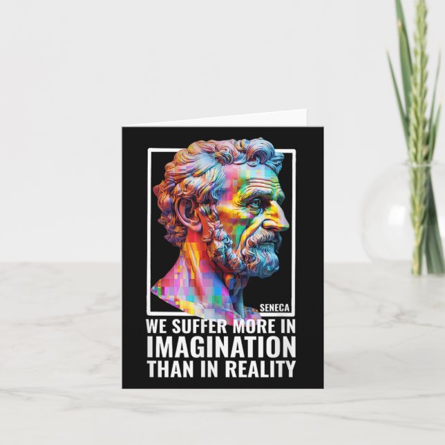 Seneca citat Stoicism Student Modern Stoic Philoso Kort (Framsida)