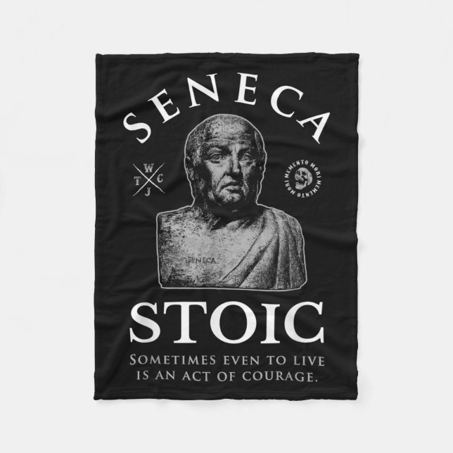 Seneca citerar "modig handling"-aktivism fleecefilt (Framsidan)