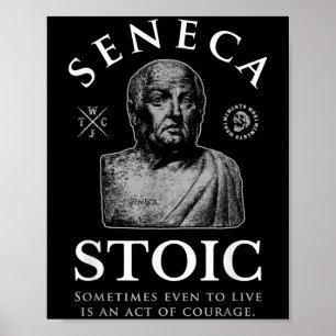 Seneca citerar "modig handling"-aktivism poster