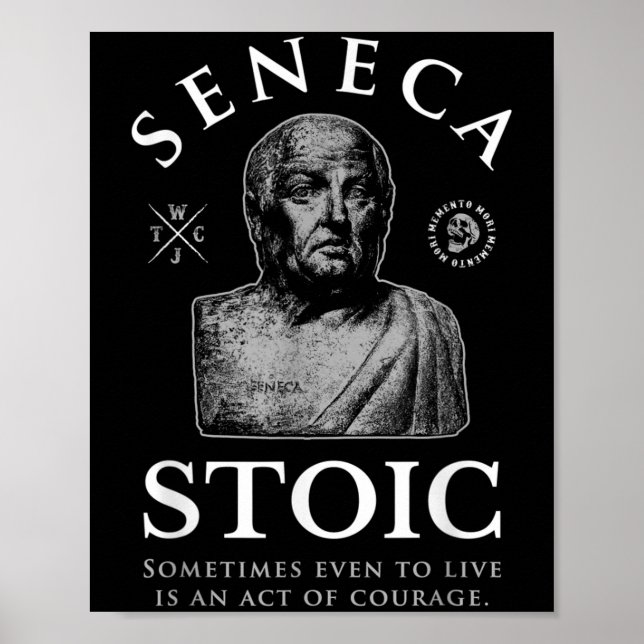 Seneca citerar "modig handling"-aktivism poster (Framsidan)
