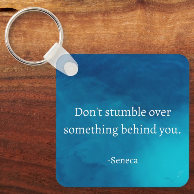 Seneca: Fokus Forward, Stumble on Past Nyckelring (Framsida)