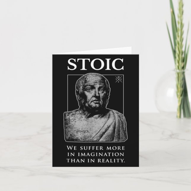 Seneca "in Imagination" Stoicism Quote Kort (Framsida)