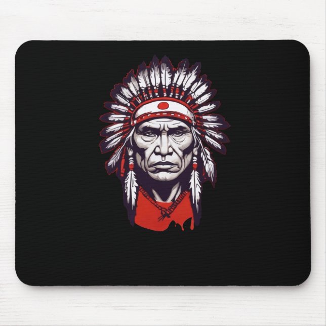 Seneca Indian Chief Sticker1 Musmatta (Framsidan)