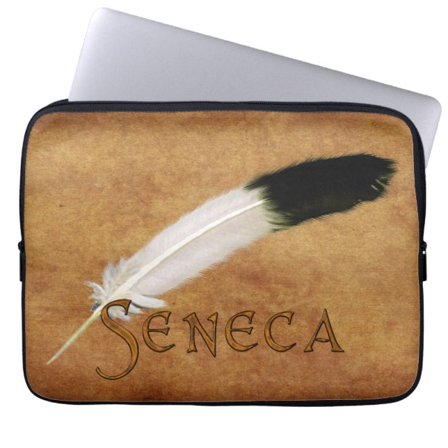 SENECA Native American Feather Laptop sleeve (Framsidan)