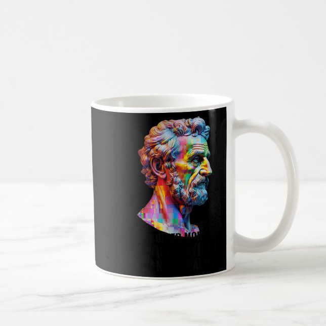 Seneca-övertänkande av Stoicism Modern Stoic Ph Kaffemugg (Höger)