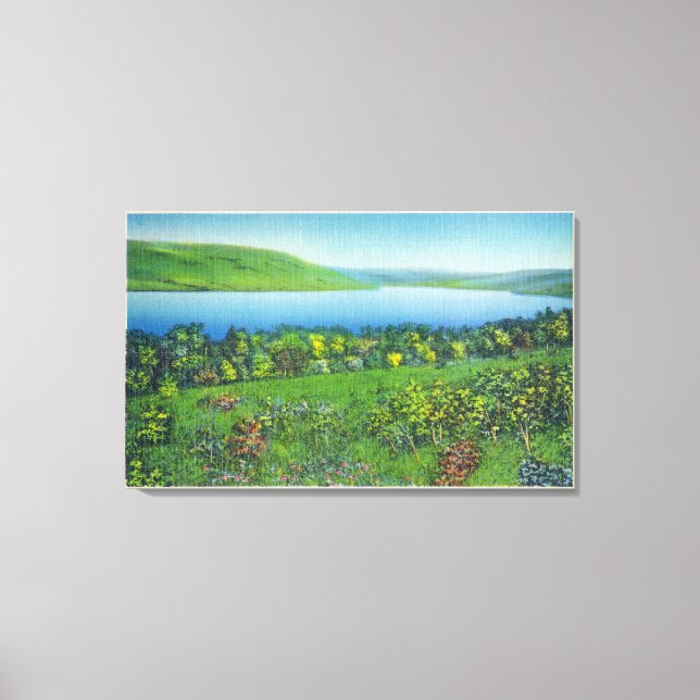 Seneca Point View of the Sjö Canvastryck (Framsida)