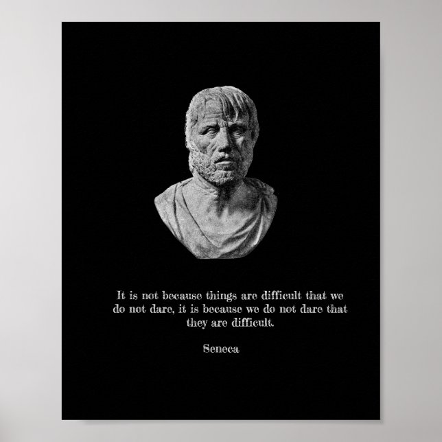 Seneca Poster - Stoic Philosophy (Framsidan)